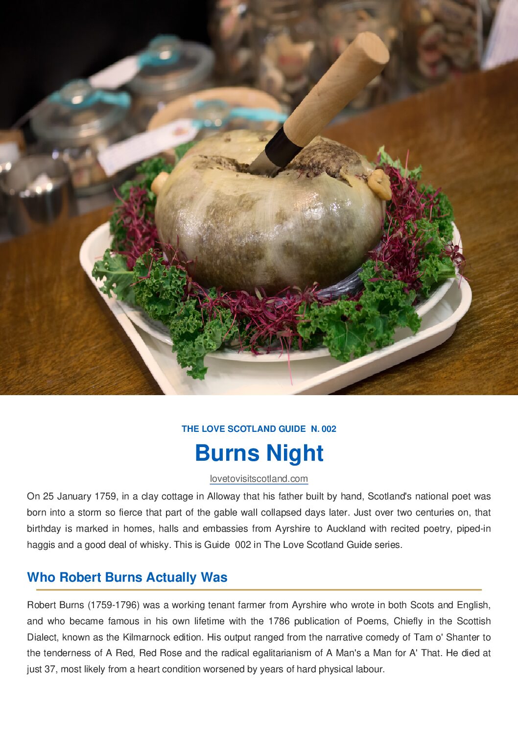 Haggis, Neeps and Tatties: Scotland’s Classic Burns Night Plate